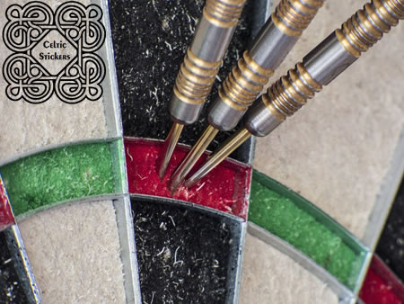 bespoke darts sticker printing service